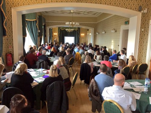 Large crowd who attended todays workshop in Belfast Castle.