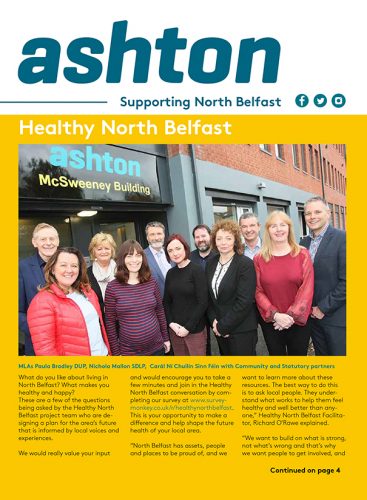 Ashton North Belfast Magazine 2019 Cover Social Media