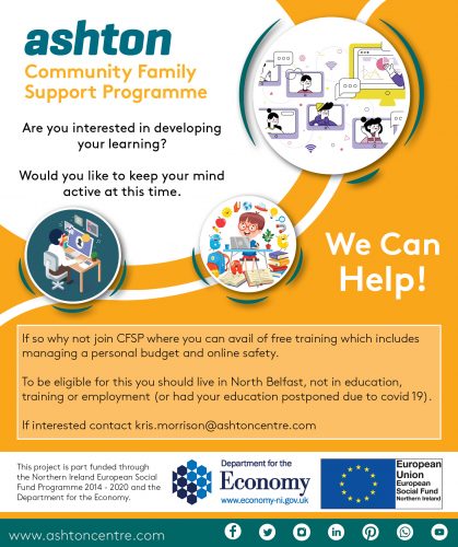 CFSP Developing Your Learning Flyer May 2020