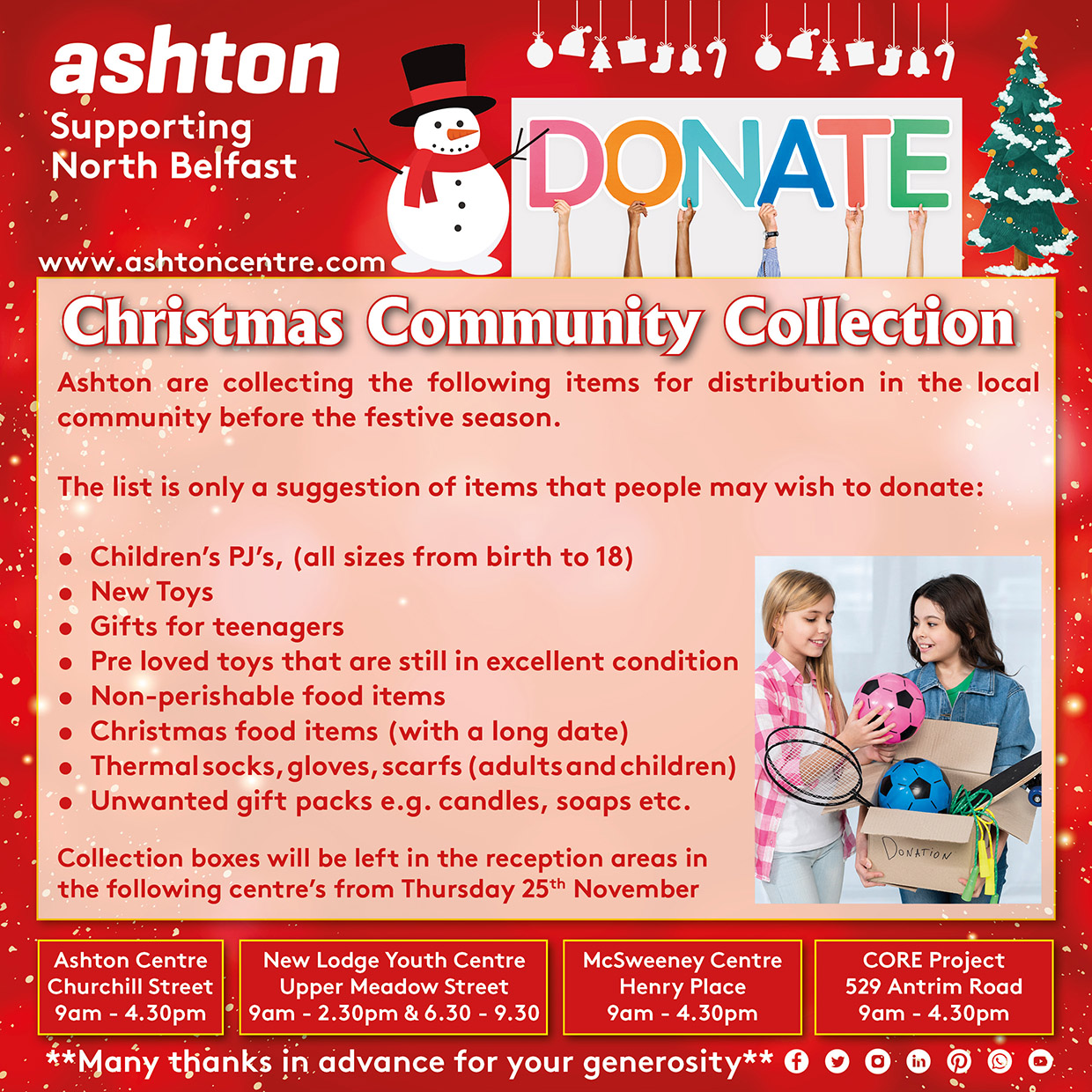 Ashton Christmas Community Collection