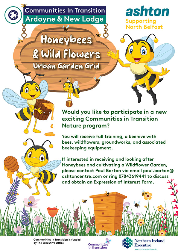 Honeybees and Wild Flowers - Urban Garden Grid